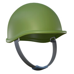 military war helmet 3d icon military equipment illustration