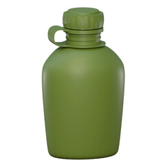military water bottle 3d icon military equipment illustration
