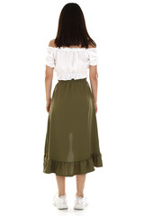 new women's skirt and t-shirt