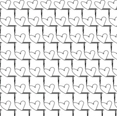 Hearts on coasters repeat