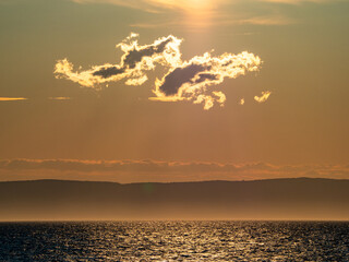 Sonnenuntergang an der kroatischen Küste