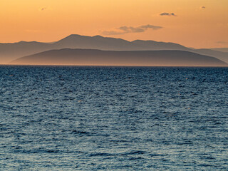 Sonnenuntergang an der kroatischen Küste