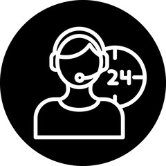 24 Hour Service Icon