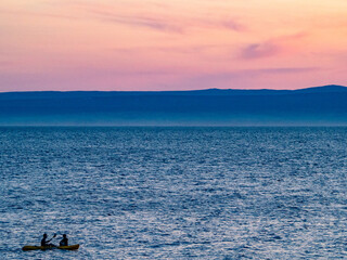 Sonnenuntergang an der kroatischen Küste
