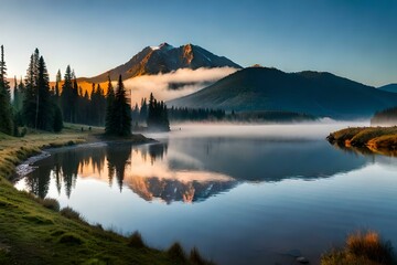 lake in the mountains