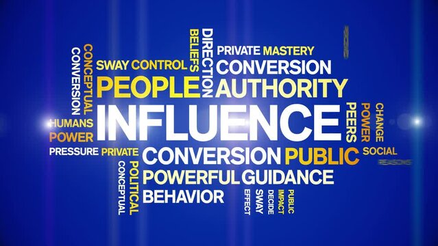 influence animated tag word cloud;text design animation kinetic typography seamless loop.