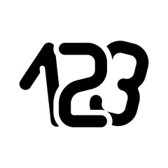 numbers math science education glyph icon vector. numbers math science education sign. isolated symbol illustration