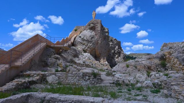 Castle of the town and municipality of Castril. Hu&eacute;scar region. Geopark of Granada, Geopark of Gorafe. Grenada Province. Andalusia. Spain. Europe