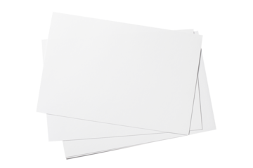Blank cards, tickets or flyers, cut out