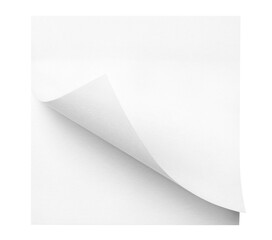 White sticky notes cut out