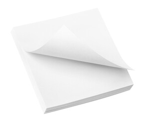 White sticky notes cut out