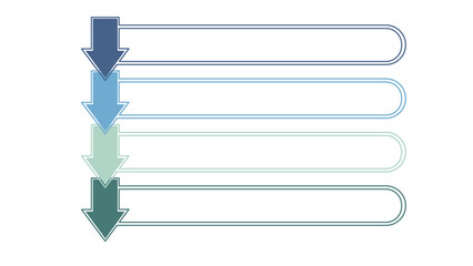 Blank company process chart infographic template as vector with 4 options can be used for progress, diagram, annual report, web design. Business concept.