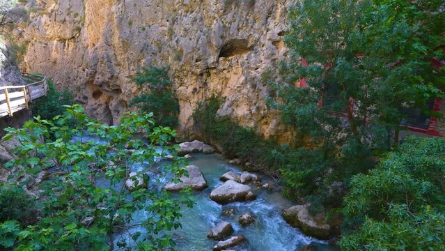 Path of the Cerrada del r&iacute;o Castril. Town and municipality of Castril. Hu&eacute;scar region. Geopark of Granada, Geopark of Gorafe. Grenada Province. Andalusia. Spain. Europe