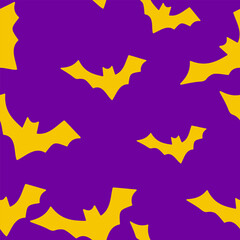 Halloween background. Seamless pattern, vector illustration.