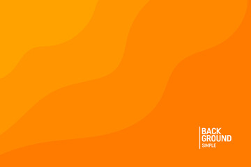 Abstract background in orange colors. Fluid banner template vector illustration.