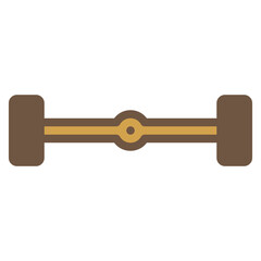 car chassis with wheels illustration