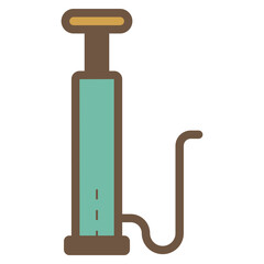 tire air pump illustration