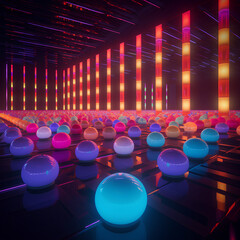 Infinite Neon Balls