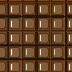 chocolate brown three dimensional cube seamless pattern background