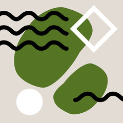 abstract background with shapes and lines