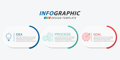 Timeline Creator infographic template. 3 Step timeline journey, calendar Flat simple infographics design template. presentation graph. Business concept with 3 options, vector illustration.