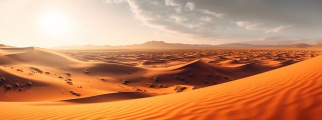 Naklejka na ściany i meble sand dunes in the desert. Generative ai