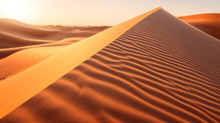 Fototapeta na wymiar sand dunes in the desert. Generative ai