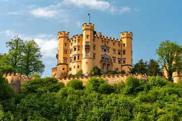 Fototapeta na wymiar Hohenschwangau castle in German Bavaria