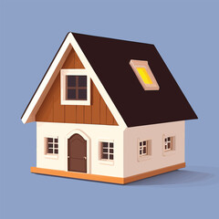 Vector illustration of house. Home concept
