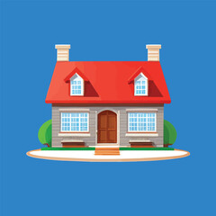 Vector illustration of house. Home concept © lacrimastella