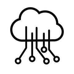 Cloud system management icon. Vector.