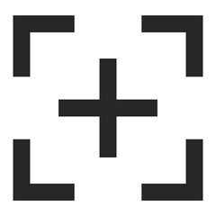 Zoom icon. Enlarged sign. Vector.