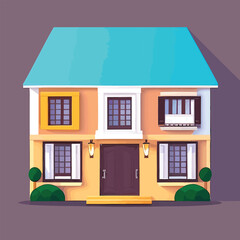 Vector illustration of house. Home concept