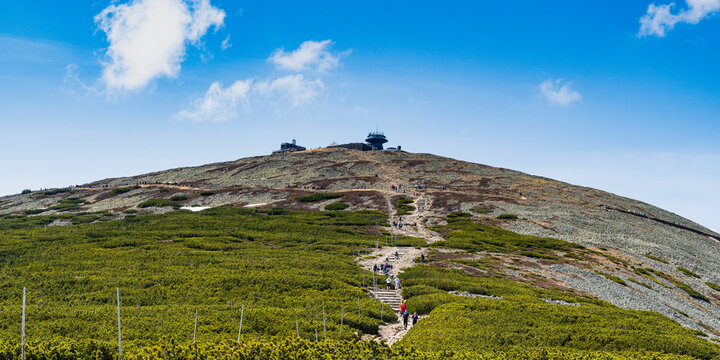 Wanderweg zur Schneekoppe im Riesengebirge