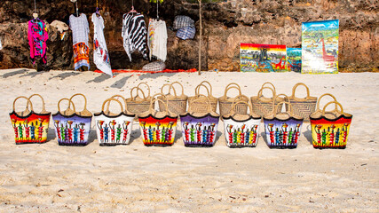 Strand Galerie  Schöne tropische Insel Sansibar, Tansania.