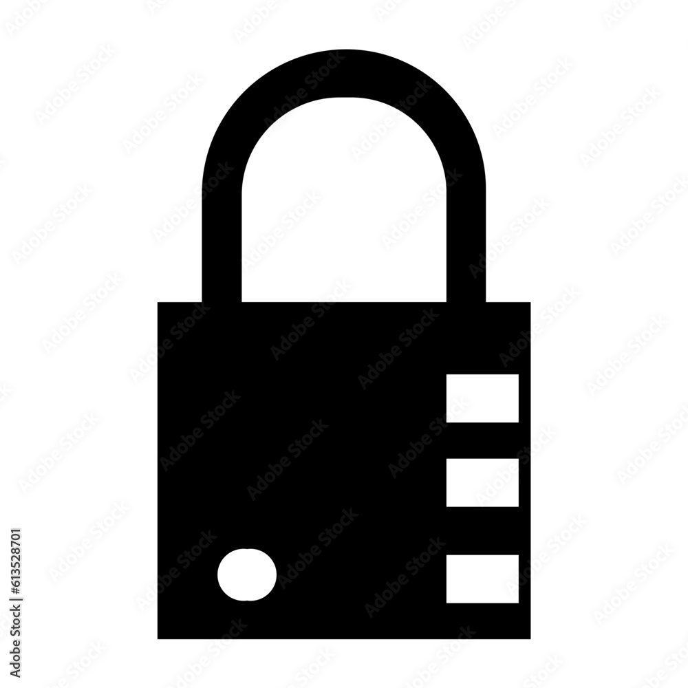 Aufkleber padlock icon: a visual depiction of a padlock, typically used to symbolize security, privacy, or the