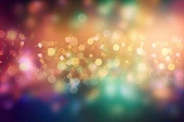 Abstract Blurry Background â€“ A Soft, Shiny Glow with Blur and Bokeh Effects for a Cozy Wallpaper or Illustration. Generative AI