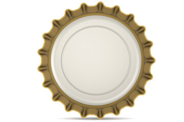 Close up of metal bottle cap