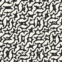 Ink Drawn Contoured Star Stroke Pattern