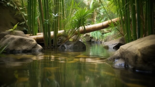 bear in water HD 8K wallpaper Stock Photographic Image