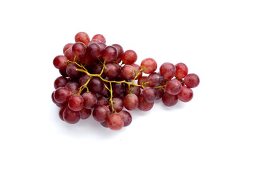 Fresh grape on white background.