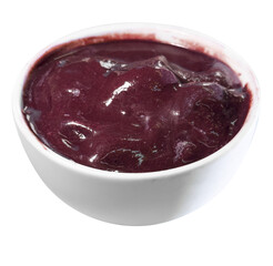 Brazilian frozen açaí in a bowl isolated