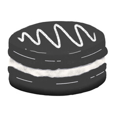 Cookie&cream flavored macaron