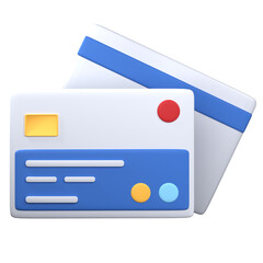 3d icon credit debit card , 3d financial render illustration