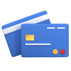 3d icon credit debit card , 3d financial render illustration