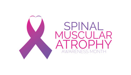 Vector graphic of Spinal Muscular Atrophy Awareness month.banner design template Vector illustration background design.