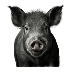 Fototapeta premium wild boar pig isolated on white