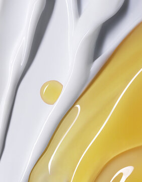Cream oil texture composition Cosmetic product swatch
