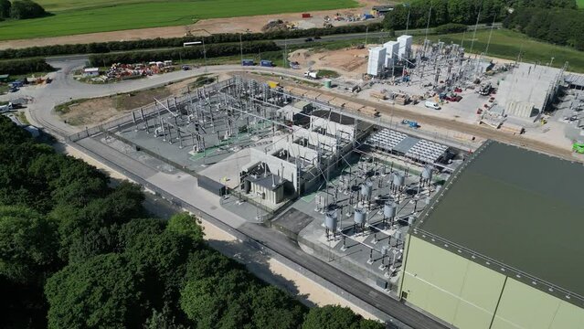 Dogger Bank Wind Farm electricity converter station, Beverley. East Yorkshire
