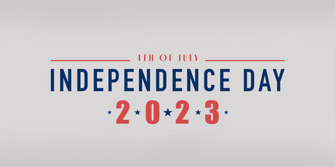 Independence day typography background